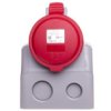 Gniazdo Stałe 5P 32A 400V Czerwone Ip44 P17 Tempra Pro 555259