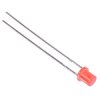 Red 3mm Diffused Flat Top LED 13mcd