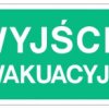ZNAK - AA001 Wyjście ewakuacyjne 30 x 15 cm KS - Folia podłogowa foto.