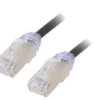 STP28X0.5MBL Patch cord F/UTP,TX6A-28™ 6a drut Cu LSZH czarny 0,5m 28AWG