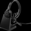 6699-833-399 Headset, Evolve 65 TE, USB-A, MS, Stereo, including charging sta