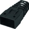 Cable grommet, cable Ø 6.5 mm, without detent lever protection, L 26.5 mm, PC, black, 09451510022