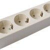 Table power strip, 4-way, 16 A, white, 478 TOZ W