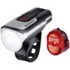 Sigma 17850 Aura 80 Nugget Set Bike Light Set LED Black Rechargeable