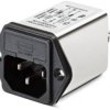 IEC inlet filter C14, 50 to 400 Hz, 2 A, 250 VAC, 2.7 mH, faston plug 6.3 mm, FN9260B-2-06