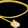 80898 RJ45 Network Cable Cat.6 UTP Ultra Slim 0.5 m yellow with short