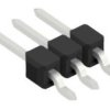 Pin header, 3 pole, pitch 2.54 mm, straight, black, 10050121