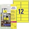 Avery-Zweckform L6107-20 Weatherproof Labels 99.1x42.3mm Polyester Yellow 240pc