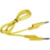 VOLTCRAFT Test lead Banana jack 4 mm Banana jack 4 mm.00 m Yellow