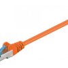 Kabel Patchcord CAT 6a S/FTP PIMF RJ45/RJ45 0.25m pomarańczowy