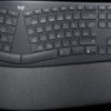 920-010345 Wireless Keyboard, Logi Bolt/Bluetooth, ergonomic, black, German