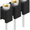 Socket header, 3 pole, pitch 2.54 mm, straight, 10041004