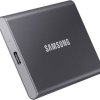 Dysk zewnętrzny SSD Samsung Portable T7 MU-PC2T0T/WW 2 TB USB 3.2 Gen 2 szary