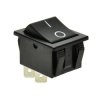 Przełącznik C1551ALBB OFF-(ON) Przycisk kołyskowy chwilowy, Czarny