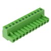 12-Way 5.00mm Right Angle Pluggable Terminal Block Green 15A 300V