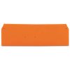 WAGO 280-315 2.5mm 4-cond. Disc. End & Interm. Plate for 280-836 Orange