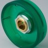 Rotary knob, 8 mm, PC, green, Ø 41 mm, H 14 mm, B8241085