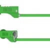 Electro PJP 2117-CD1-50V Przewód pomiarowy złącze męskie bananowe złącze męskie bananowe 50 cm zielony 1 szt.