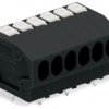 PCB terminal, 6 pole, pitch 3.5 mm, AWG 24-16, 17.5 A, push-in cage clamp, black, 805-306/200-604