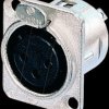 NC 3 FDL 1 Neutrik XLR flange connector, 3-pin