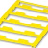 PA device marker, (L x W) 5 x 15 mm, yellow, sheet with 10 pcs, 0822615