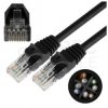 Patchcord UTP kat.6 kabel sieciowy LAN 2x RJ45 linka PVC czarny 3m NEKU