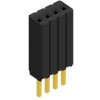 Socket header, 4 pole, pitch 1.27 mm, straight, BLM KG 1 4 G