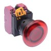 YW1L-M4E02Q3R Red 12V illuminated 22mm Mushroom Momentary Push Button Switch 2NC IP65 IDEC
