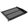 Półka stała do szafy RACK 19 1U 400mm czarna NEKU