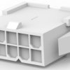Plug housing, 10 pole, pitch 4.2 mm, straight, white, 1-1586018-0
