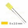 LED - 5 x 2.0mm rectangular AMBER