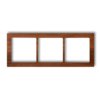 DECO Ramka 3 potrójna uniwersalna - drewno (orzech amerykański) orzech amerykański DRD-3E KARLIK