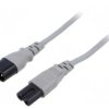 SN46-2/07/1.8GY Kabel: 2x0,75mm2, IEC C7 żeński,IEC C8 męski, 1,8m