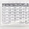 30 Values 0.5W Zener Diode Assortment Kit - 300 pcs