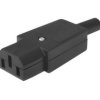 Wtyk żeński kablowy IEC-60320 C13