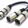 Adapter Rozdzielacz Gniazdo XLR- 2x Wtyk Vitalco