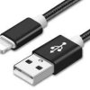 REEKIN Kabel USB USB 2.0 Złącze męskie USB-A, Złącze męskie Lightning 1.00 m czarny 4260272282368