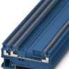 Through terminal block, push-in connection, 0.14-1.5 mm², 3 pole, 17.5 A, 6 kV, blue, 3210319
