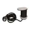Gniazdo meblowe Ø6cm. wpuszczane w blat z przesuwną pokrywką. ładowarką USB i przewodem 1.9m. 1x2P+Z. 1xUSB (2.4A). 3x1mm2 OR-AE