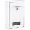 Basi 2170-1300 Letterbox Steel Matt White H320xW215xD82mm 2 Keys