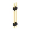 Pin header, 2 pole, pitch 2.54 mm, straight, black, SL 5 223 2 G