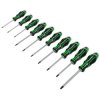 Sealey AK4324HV Screwdriver Set 10pc TRX-Star* GripMAX® - Hi-Vis Green