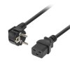 Kabel zasilający CEE 7/7-IEC 320 C19 16A 1.8M VDE czarny CA-C19C-10CC-0018-BK