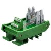 DIN Rail Mount Dual IDC10 Pitch 2.54mm Male Header Interface Module Breakout Board.