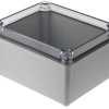 Obudowa Poliwęglan szerokość zew. 140 mm długość zew. 170 mm wys. zew. 95 mm Fibox IP67 Szary