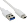 USB-A to USB-C Cable - White