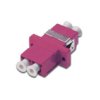 Adapter Światłowodowy Lc/Lc, Duplex, Wielomodowy Om4, Ceramiczna Ferrula,...