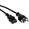 Value 19.99.1220 Current Cable Black 1.80 m IEC Mains Power Cables