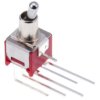 Przełącznik Wł.-(wł.) średnica wycięcia 4.95mm DPDT RS PRO Płytka drukowana długość przełącznika 5.33mm