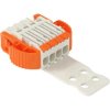 1-wire female connector, 4 pole, pitch 3.5 mm, straight, light gray, 2734-1104/038-000/334-000